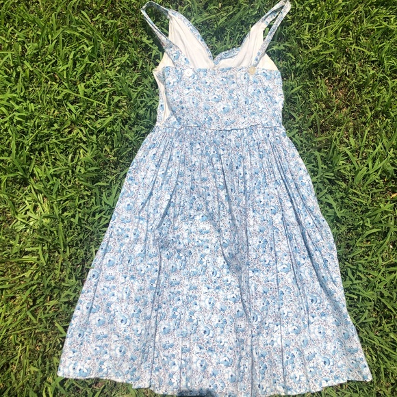 Light Blue Floral Sundress - Picture 2 of 2